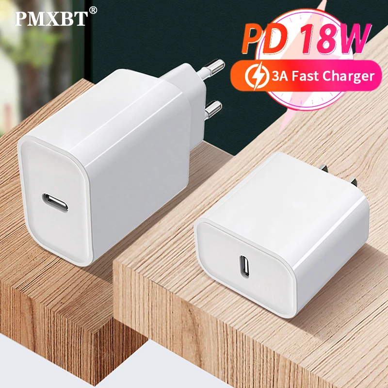 18W PD USB Type C Quick Charger For iPhone 11 Pro Samsung S20 Huawei Fast Charging EU US UK AU Plug Travel Wall Power Adapter | Мобильные