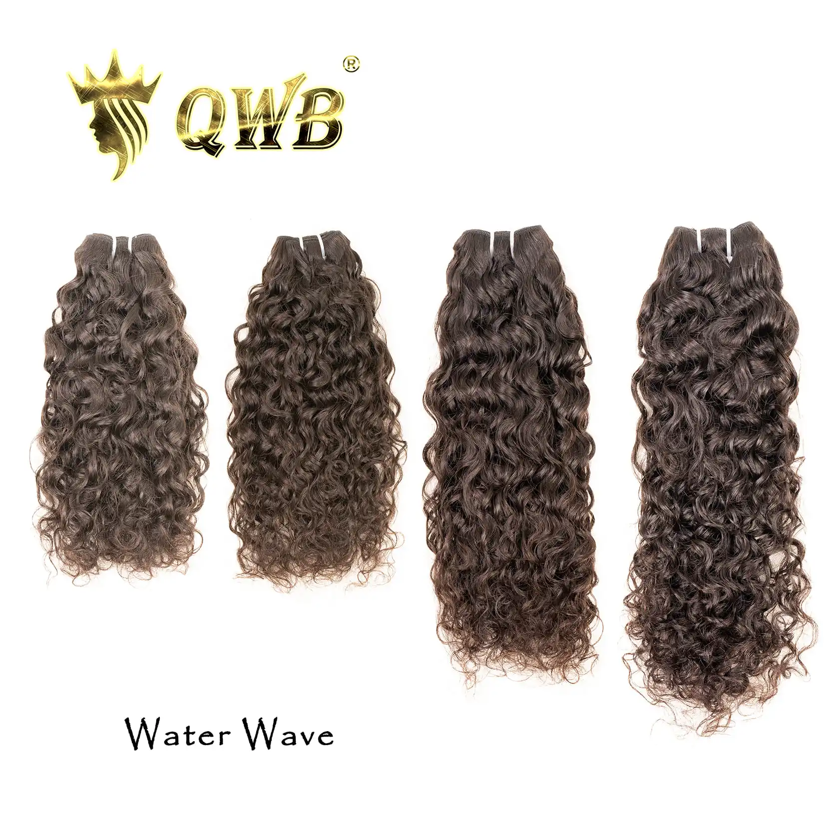 Water Wave 4 Bundles Deal Brazilian 100% Human Hair Curly Extension Unprocessed Natural Color Queen Weave Beauty