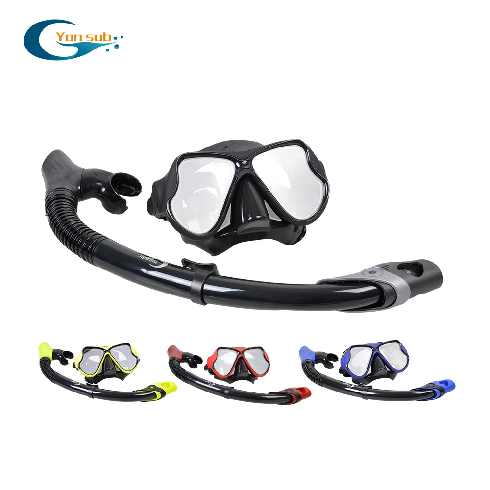 Masque de plongée type de peau, ensemble de lunettes de natation,  équipement de plongée en apnée