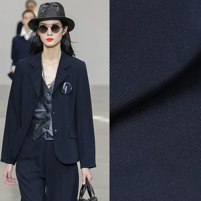 Камвольная шерстяная ткань метр 150 см осенняя и зимняя профессиональная одежда шерстяная ткань костюм брюки ткань оптом шерстяная ткань