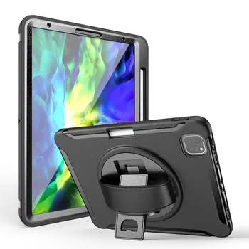 

Armor Case For iPad Pro 12.9 2020 Shockproof Heavy Duty Kids Safe Silicone+PC Kickstand Case For iPad Pro 11 iPad Air4 iPad Mini
