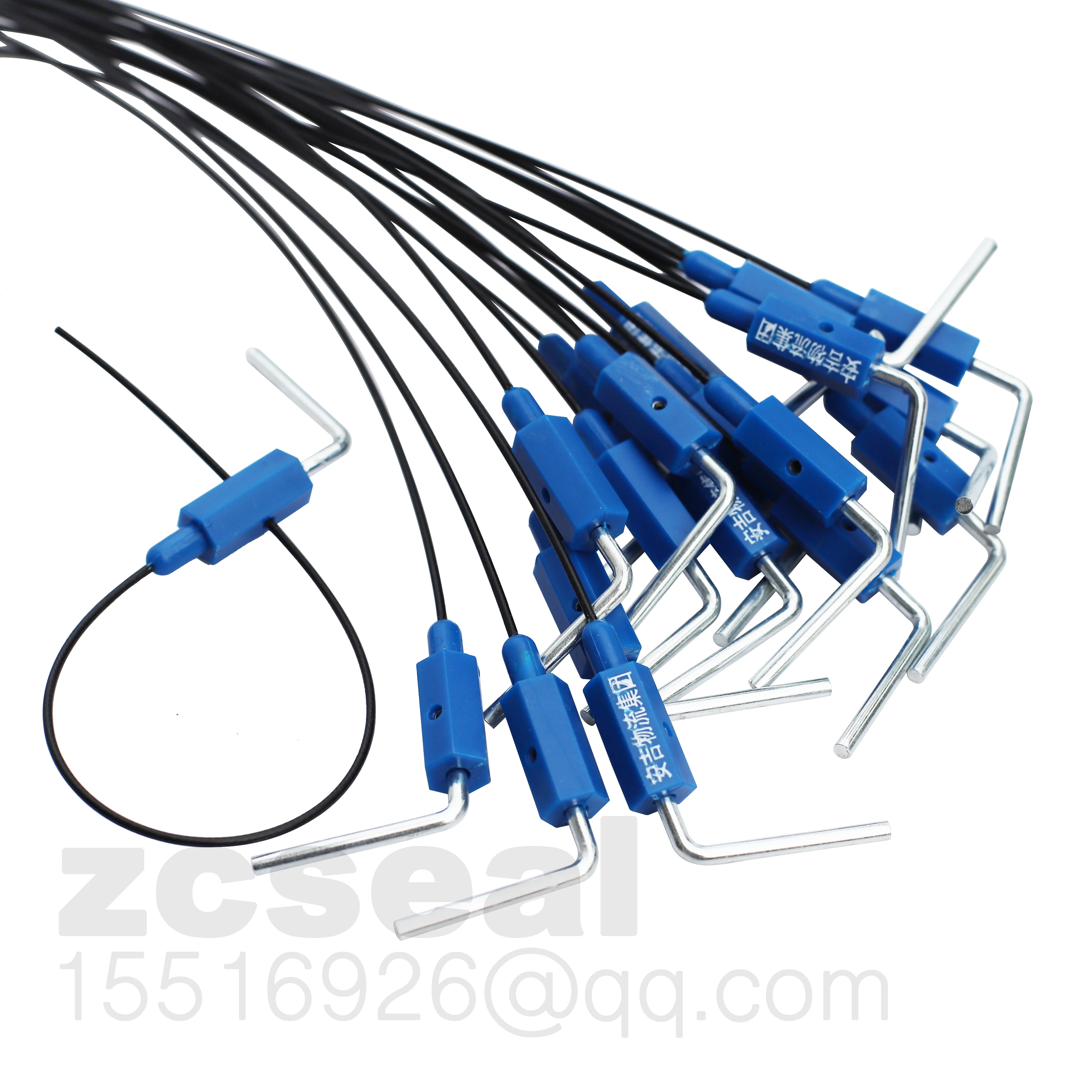 10pieces Of 300mm/400mm/500mmsecurity Steel Wire Seal For Sealing