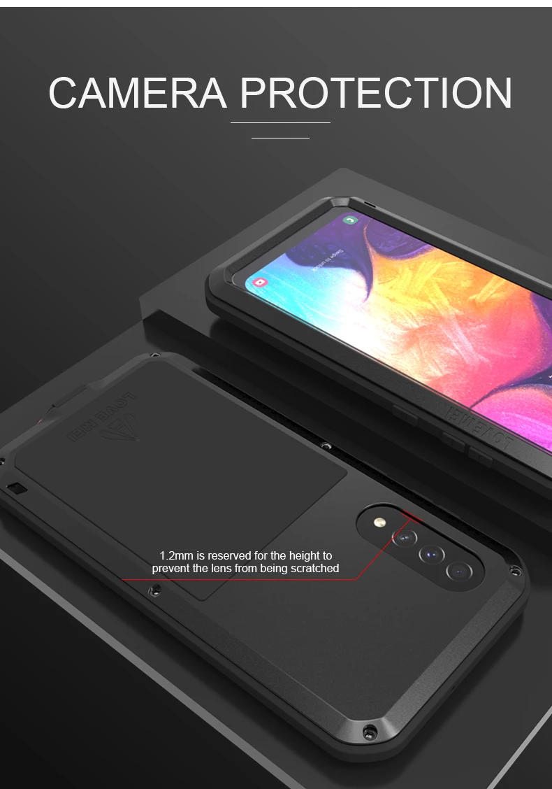 Для samsung Galaxy A50 A50S A40 A90 5G A30 A20 A70 A70S класса люкс мощный металлический Броня ударопрочный чехол для samsung A50 A70