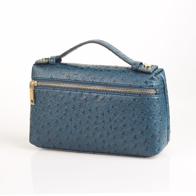Fashion Designer Handbag Ostrich Pattern Portable Bag Clutch Bag 2022 Lady Hand Bag Purse Make Up Bag Trend Bag