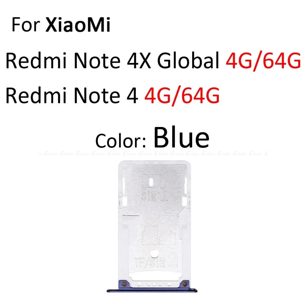 Сим-карты слот, разъем для лотка для устройства чтения sd-карт для Xiaomi Redmi Note 4 4X глобальной держатель карт Micro SD Разъем контейнер Запчасти