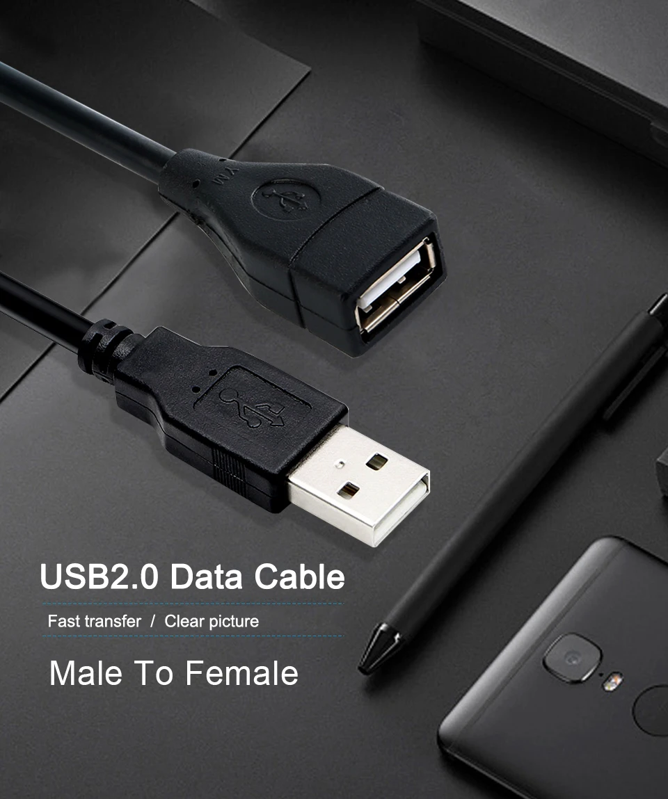 USB кабель-удлинитель USB 2,0 Мужской и женский кабель супер скорость синхронизации данных usb-удлинитель шнур-удлинитель для домашнего использования ip-камера