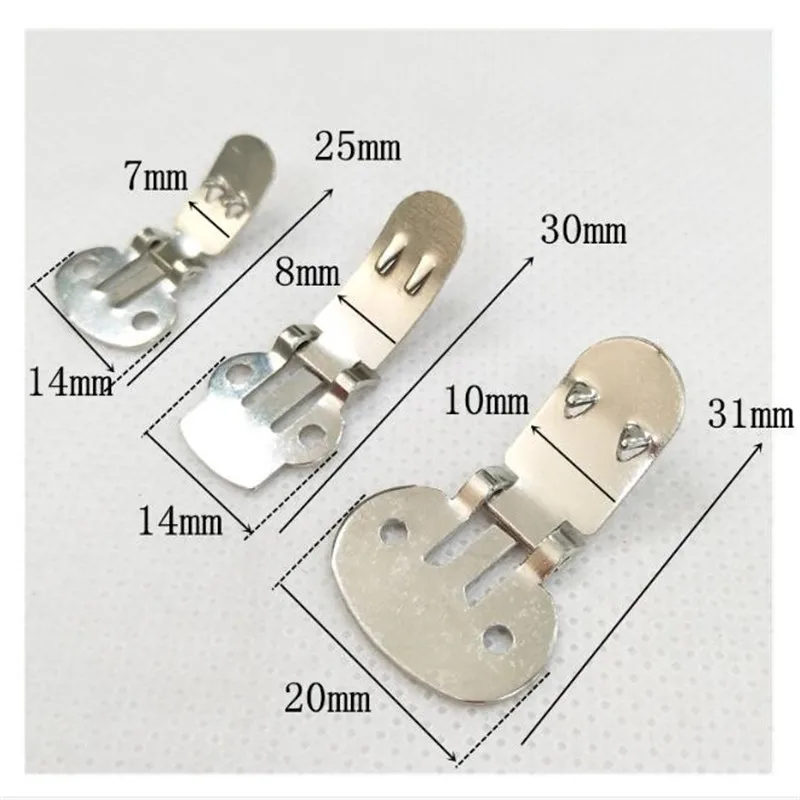 100pcs/lot Metal Stainless Steel Shoes Buckle Accessories Fit for Shoe Flower Decoration, Women's Shoes Buckle , Shoe Clips