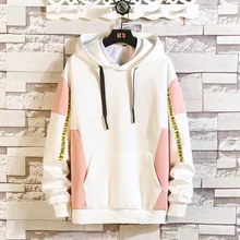 Мужская толстовка с капюшоном на весну и осень, Осенний пуловер с длинным рукавом, свободные спортивные повседневные мужские толстовки и толстовки