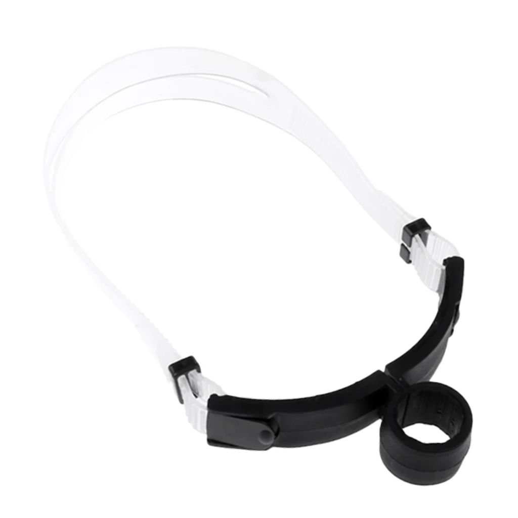 Silicone Adjustable/Portbale Swimming Diving Snorkel Set Breathing Tube & Hair Band for Underwater Training Swim Diving Pool Acc