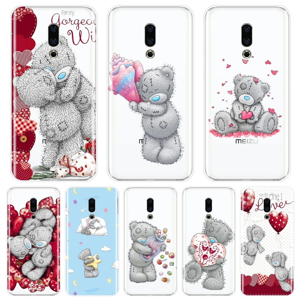 Чехол для телефона Meizu 15 Lite 16 Plus 16th 16x Tatty Teddy Kawaii Медведь мягкий силикон задняя