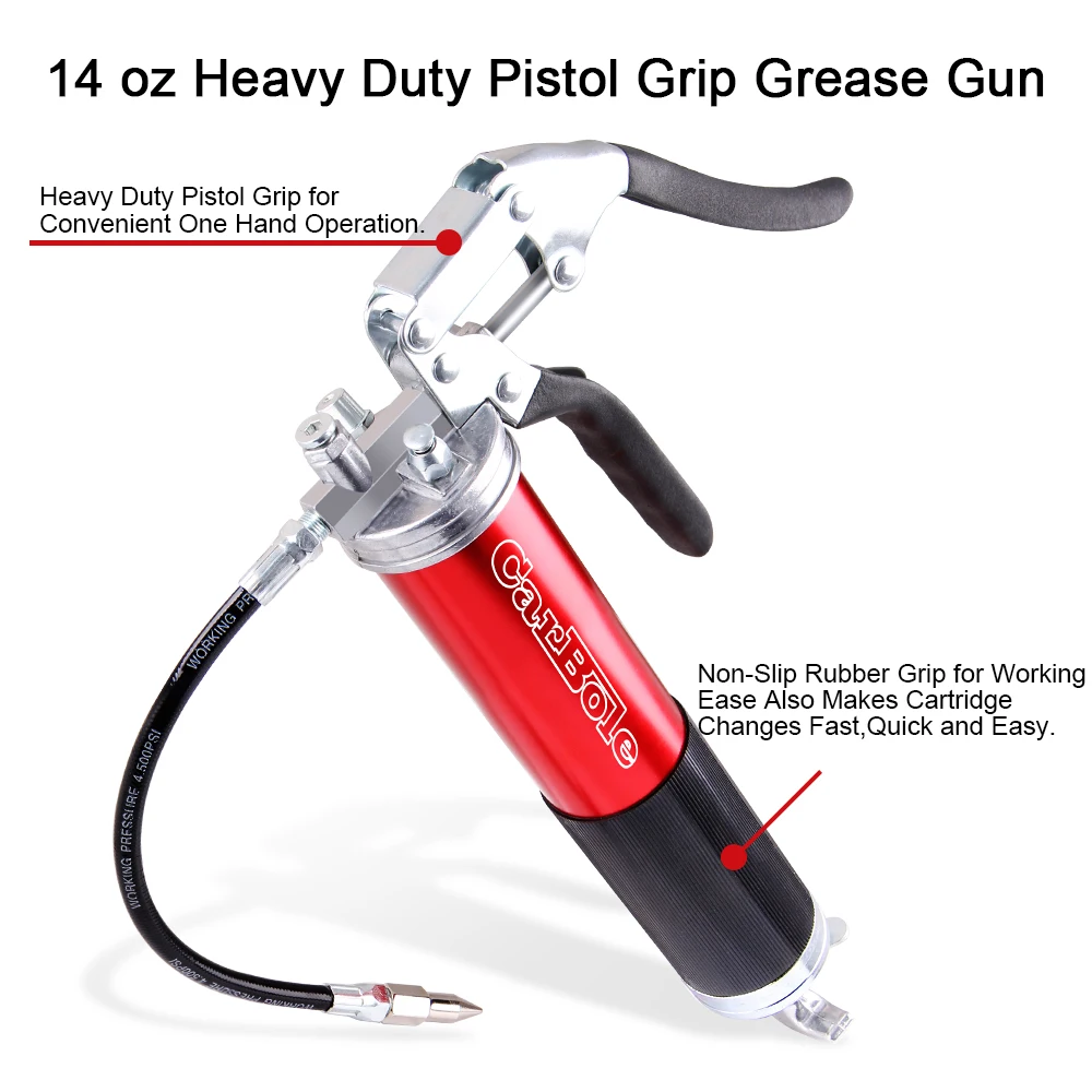 New 400mm Flexible Manual Grease Gun Hose Pneumatic Butter Pipe with