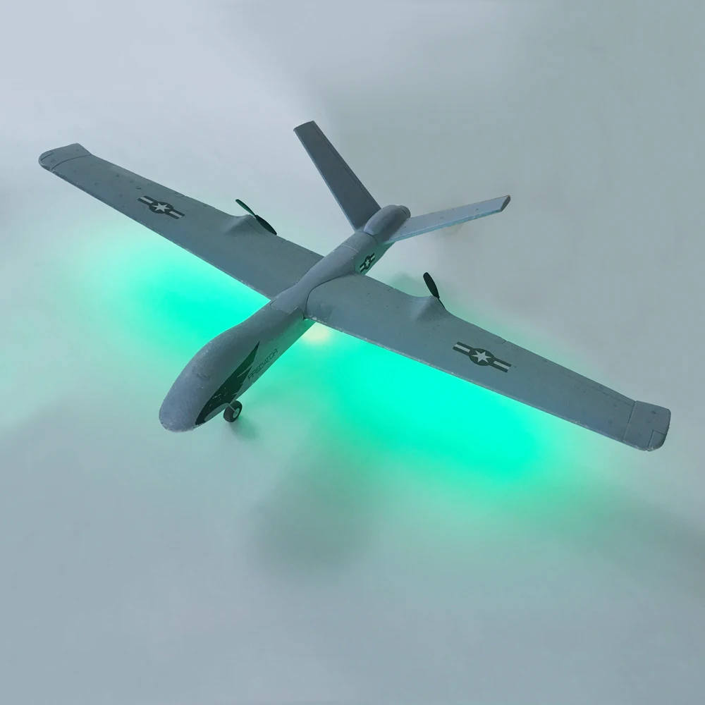 Самолет RC самолет Z51 20 минут время полета планер 2,4 г Летающая модель со светодиодный ручной метание размах крыльев самолет из пеноматериала игрушки для детей