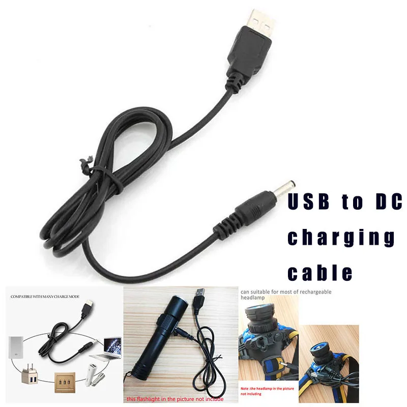 DC 5V 3 5 мм Мощность Mirco USB зарядное устройство зарядный кабель адаптер для 18650