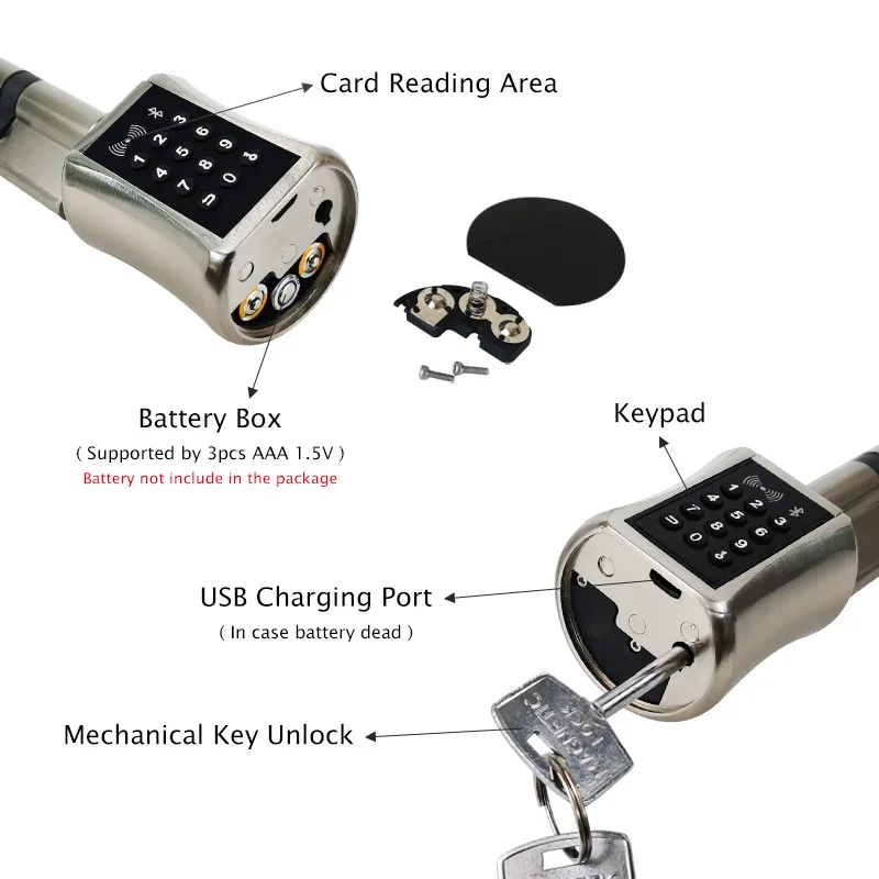 Bluetooh Smart Cylinder Lock  Keyless Electronic Door Lock  APP Wifi Lock Digital Code RFID Card Lock for Home Apartment Airbnb