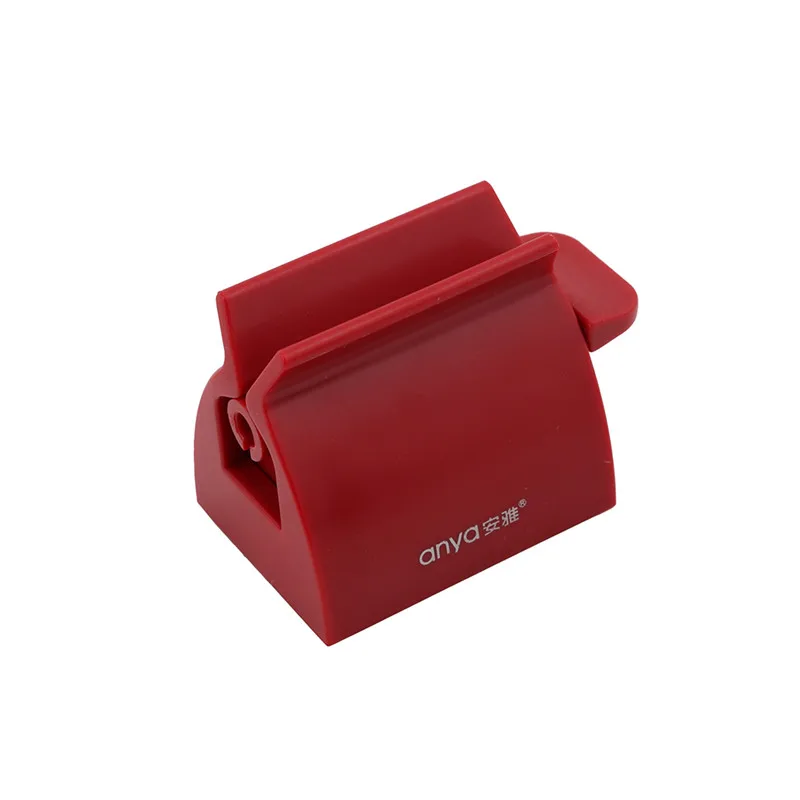 wine red Роликовая трубка зубная паста соковыжималка дозатор зубной пасты зажим держатель для ванной комнаты Набор Аксессуаров - Цвет: wine red