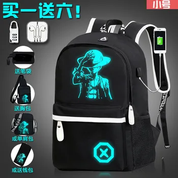 

Luminous Music school bags For Boys&Girls Student Laptop backpack USB Charging Travel Mochila for teenage girls Sac A Dos