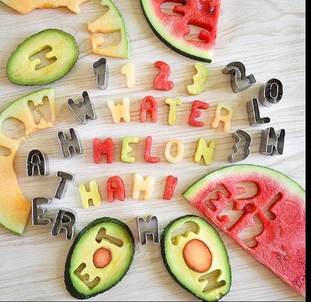 

Food Decor Cute Shaper Durable Kitchen Tool Cutter Mold 25 Style Cake Cutting Vegetable Fruit DIY Cutting Cutter Set