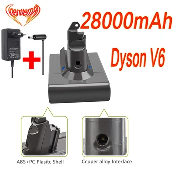 

Dyson V6 battery 28000mAh 21.6V Li-ion Battery for dyson dc62 battery DC58 DC59 DC61 DC74 SV09 Vacuum Cleaner Battery + charger