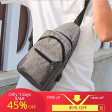Уличная сумка через плечо уличная USB портативная спортивная мужская Bolso Hombre Deportivo с одной грудью Высокого Качества Модная