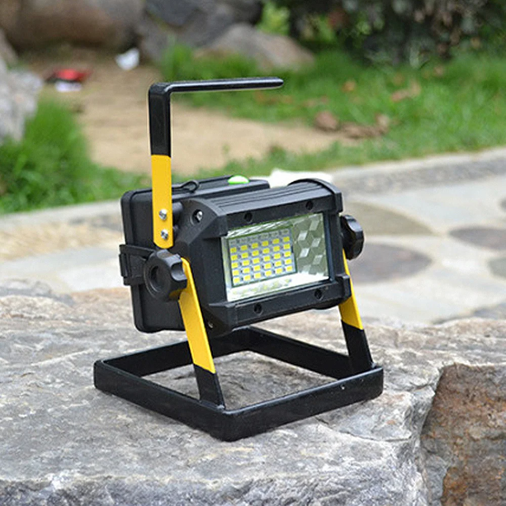 50W 36LED LED Work Light Rechargeable Portable Spotlight Outdoor Emergency Hand Work Lamp IP65 Waterproof Light