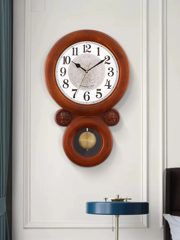 

Vintage 3d Large Wood Wall Clock Silent Pendulum Clock Wall Watch Mechanism Loft Relogio Parede Wall Watch Home Decor B60