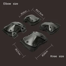 Военный США армейский тактический Пейнтбол страйкбол охотничья защита военные игры наколенники и налокотники протектор наколенники и налокотники Набор