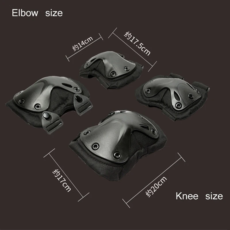 

Military US Army Tactical Paintball Airsoft Hunting Protection War Game Knee And Elbow Protector Knee Pads & Elbow Pads Set