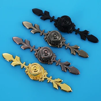 1Pcs Antique Zinc Alloy 1Hole Door Handle Furniture Handles Cabinet Knobs Concise Wardrobe Kitchen Cabinet Drawer Beautiful