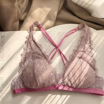 

Sweet GIRL'S Macarons Lace French Underwear Romantic Cute Sexy Bra Set Bralette