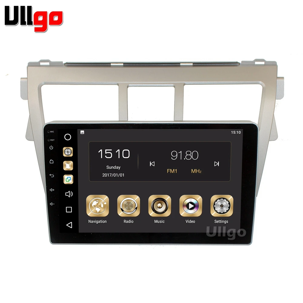 Автомобильный DVD плеер 9 дюймов 4 Гб + 32 ГБ Android 8 0 GPS для Toyota Vios 2007 2012 Belta 2005 2008 Yaris Sedan