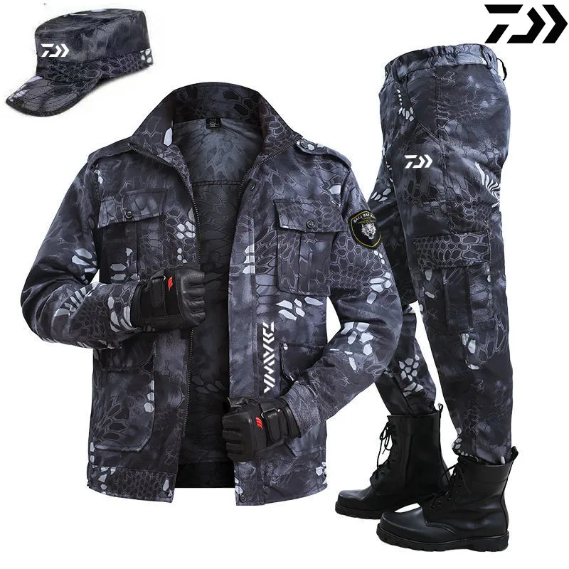 Daiwa Suit For Fishing Clothing Tactical Camouflage Clothes Windproof Durable Thermal Outdoor Wear 5XL | Спорт и развлечения