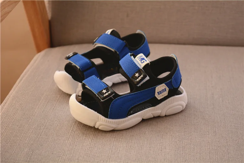 bata children's sandals 2020 Summer Children Shoes Boys Soft Soles Beach Shoes Male Baby Baotou Anti-kick Children's Sandals Princepard Summer Sandals best leather shoes