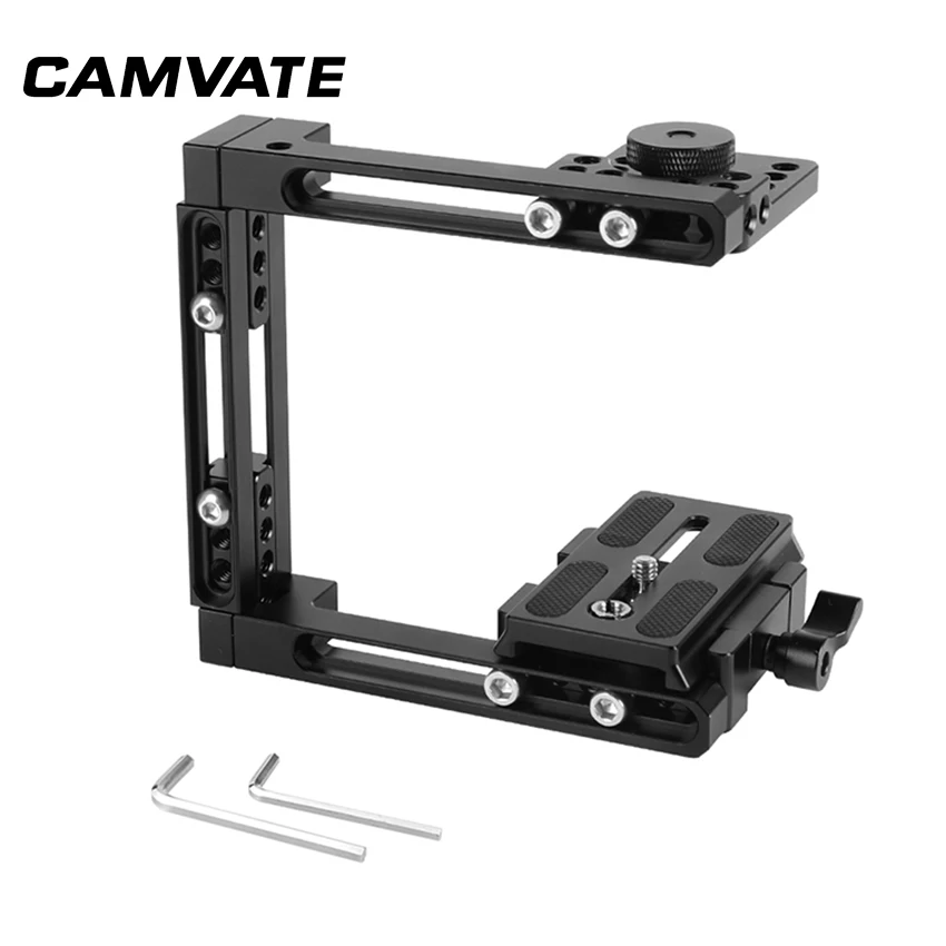 

CAMVATE Self-configuration Half Cage Kit With QR Manfrotto Plate For D7000 / D7100 etc C2275