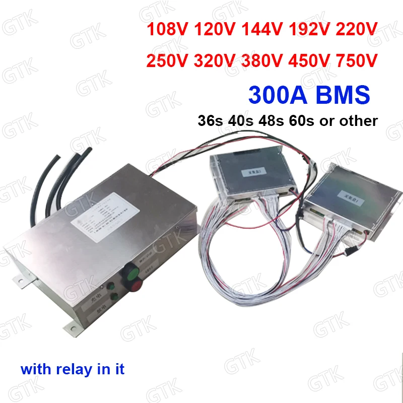 300A BMS li ion 32s 40s 52s 60s 68s 88s 103s 122s 204s 120v 144v 192v 220v 250v 380v 450v 750v A для литий ионного 3 7