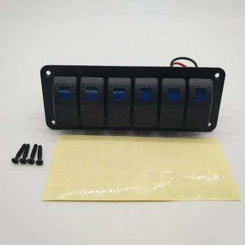 

Boat Rocker Switch Panel Breaker+Decal 12-24V Waterproof Replacement Parts