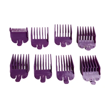 

8Pcs Universal Hair Clipper Limit Comb Guide Attachment Size Barber Replacement