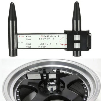 

4 5 6 8 Car Holes Lug Wheel Bolt Pattern Gauge Fast Measuring Measurement Hand Tool