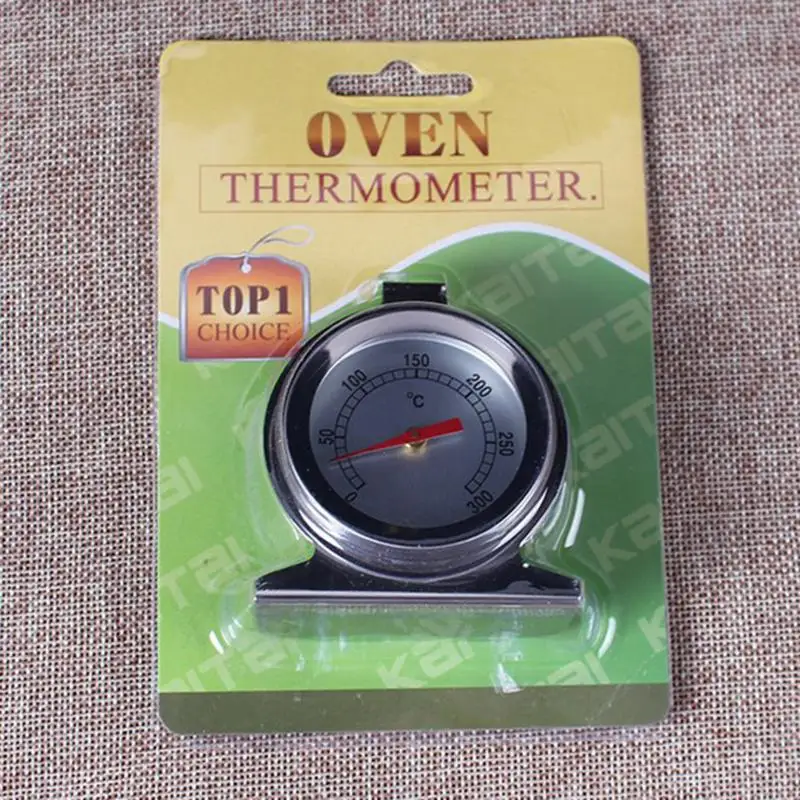 Kitchen Oven Thermometer Stainless Steel Temperature Gauge Dial Stand Up Grill Temperature Gauge