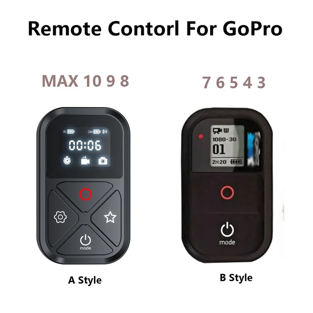 Télécommande T10 avec écran OLED pour GoPro Hero 12/11/10/9/8/Max