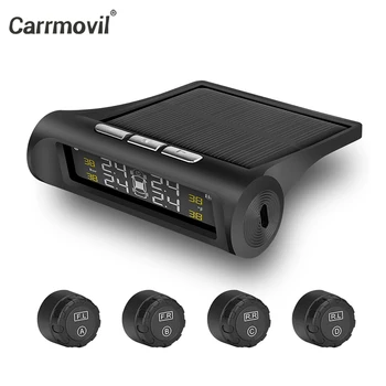 

Digital LCD Display Car Tyre Pressure Solar Power TPMS Tire Pressure Monitoring System Auto Security Alarm Systems Tyre Pressure
