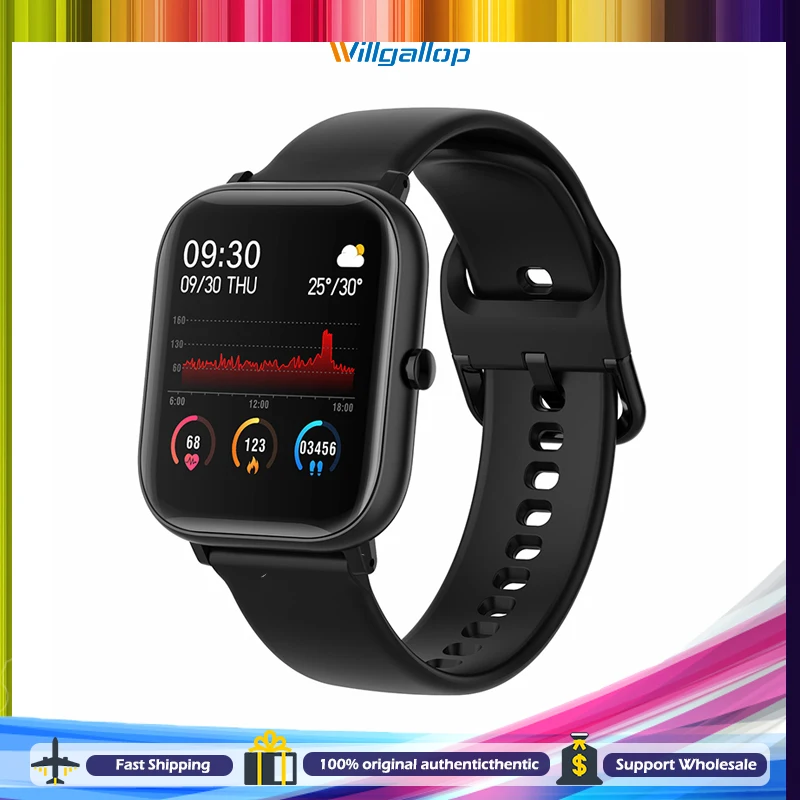 Willgallop 2021NEW P20 Smart Watch Full Touch Screen Heart Rate Measurement IP67 Waterproof Sports Watches For ios and Android