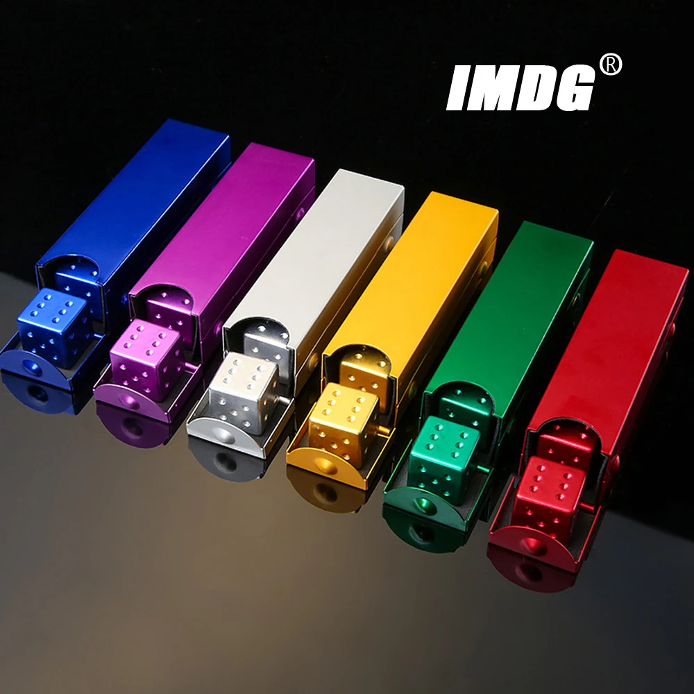 Colorful aluminum alloy metal dice 16mm square corner 5pcs/pack game dice dice set acrylic dice