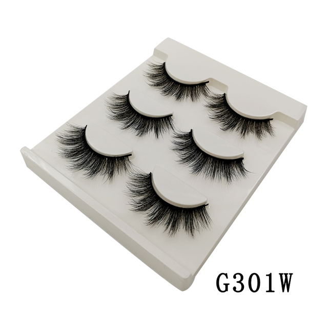 Pair 3D Mink Lashes Natural Eyelash Dramatic False Eyelashes Faux Cils Makeup Wholesale Fake Eyelash Extension maquiagem