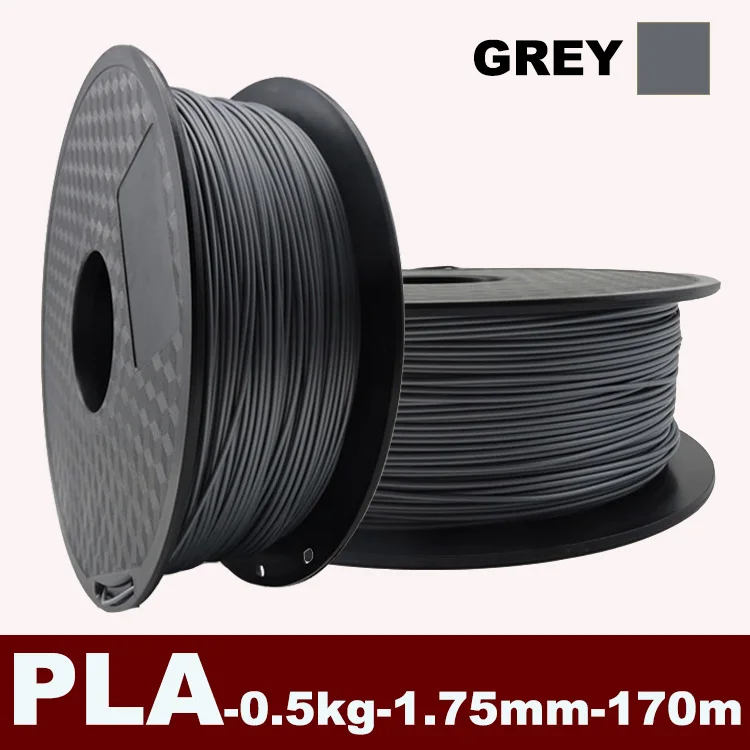YOUSU PLA нити для 3D принтера comsuables многоцветный 0,5 кг 1,75 мм 170 м - Цвет: GREY