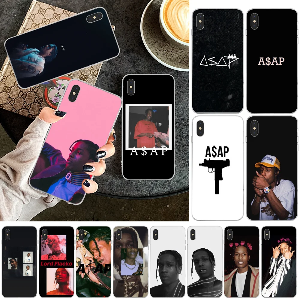 

OFFeier ASAP Rocky Rapper TPU Soft Rubber Phone Cover for iPhone 11 pro XS MAX 8 7 6 6S Plus X 5 5S SE XR cover