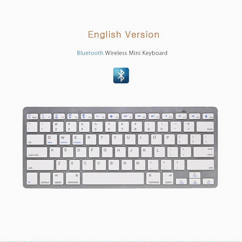 Мини Bluetooth клавиатура тонкая беспроводная клавиатура для iPhone11 iPad Pro Air Mac Book Pro планшет Поддержка Windows iOS Android OS