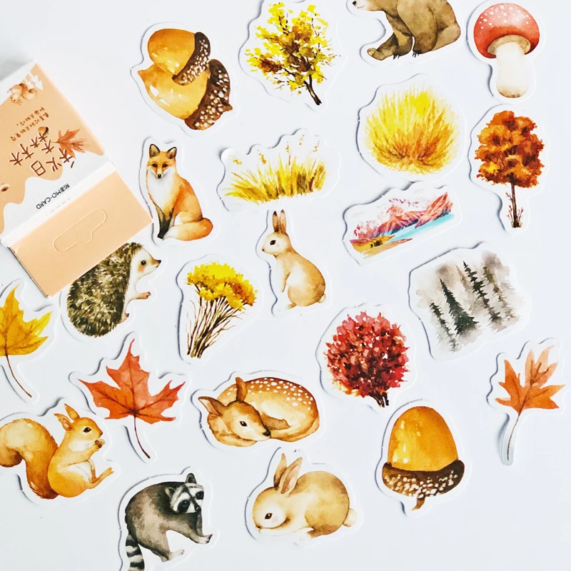 

1 коробка, Лесной Лис, кролик, олень, животные, фотобумага