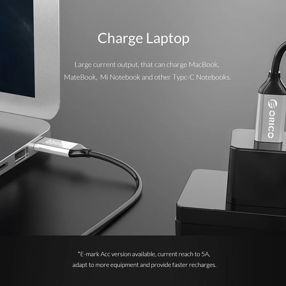 USB 3 1 Type C к c кабель ORICO 10 Гбит/с 5A QC3.0 быстрой зарядки для Мобильный телефон Macbook