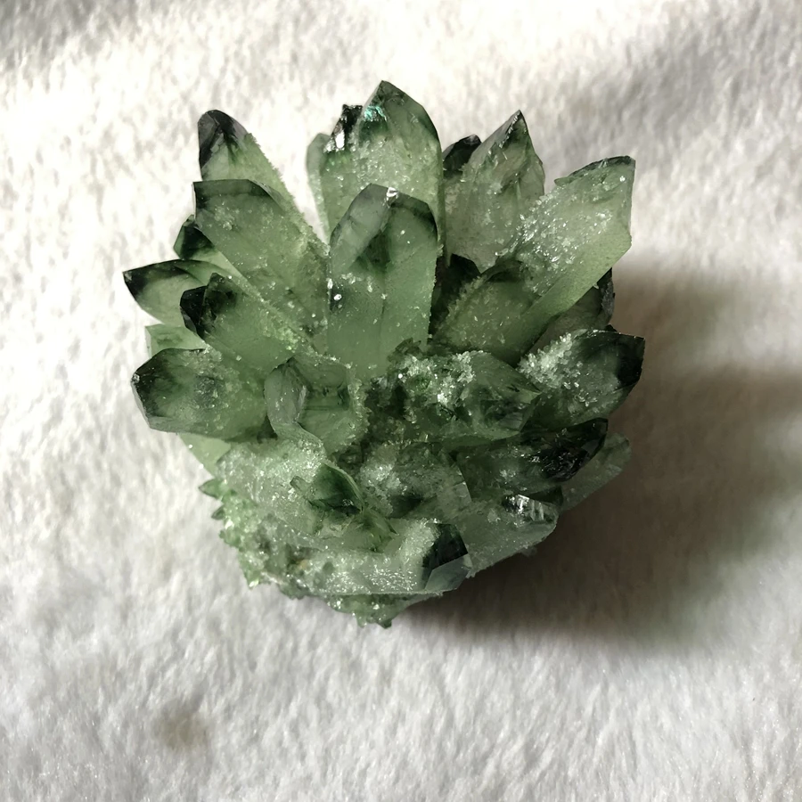 

Оптовая продажа, 1 шт. кластер зеленого кварца, образцы сырых кварцевых друзовых кластеров, особенность материала мощного кластера для майнинга 40 мм, 50 мм, 60 мм