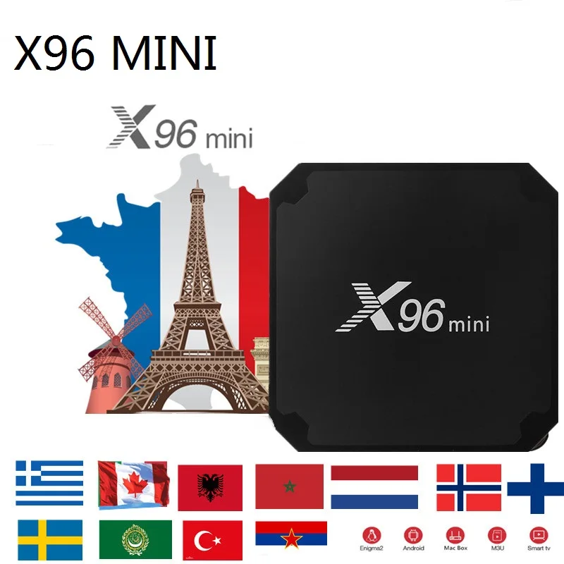 X96 Мини ТВ приставка на Android X96mini 7 1 Смарт S905W четырехъядерный Поддержка 2 4G